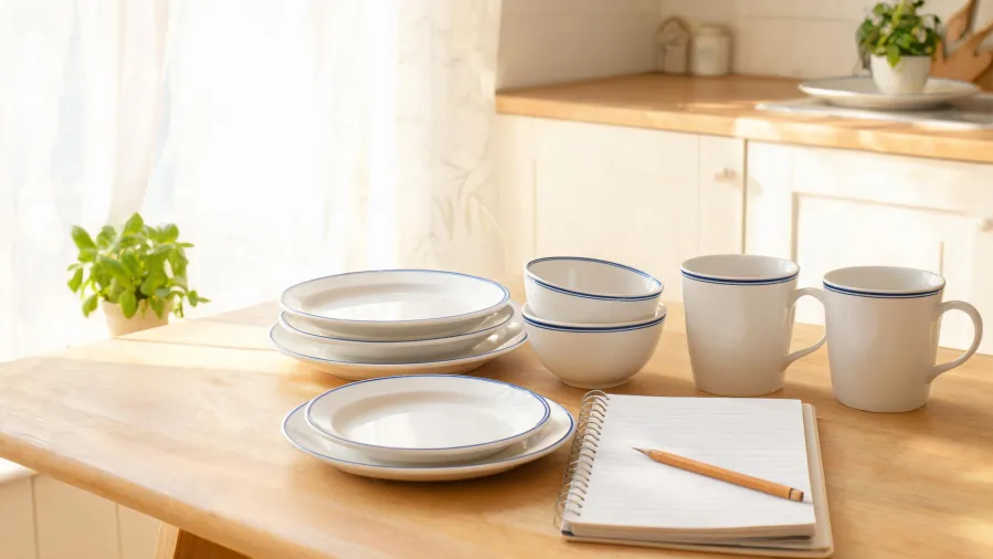 Tableware guide editorial image